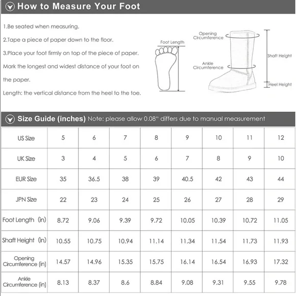 NEW DREAM PAIRS New Mid Calf Black Women's Short Sheepskin Boots US10 - Picture 8 of 9